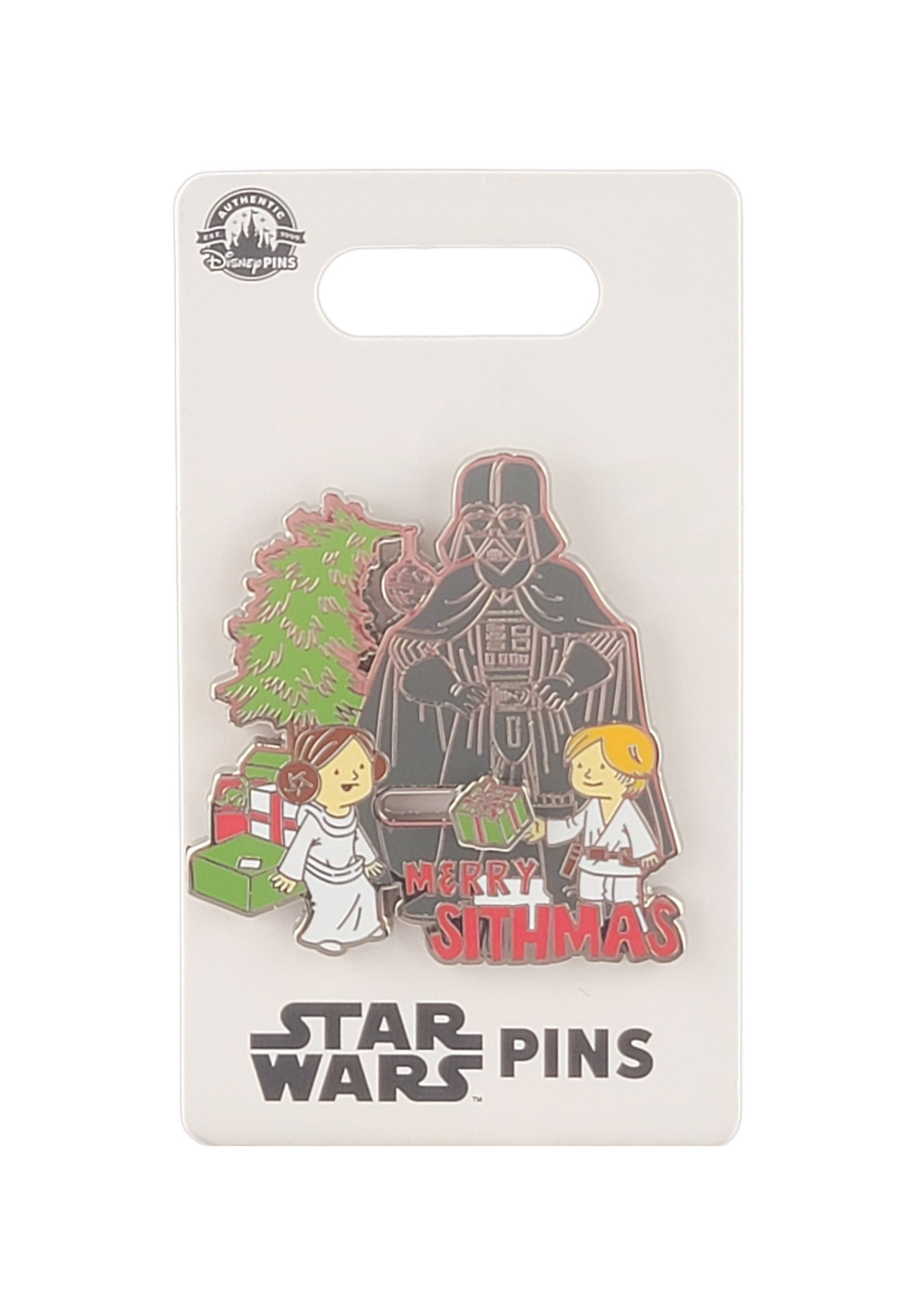 products Disney Pin - Christmas Holiday 2023 - Darth Vader, Luke Skywalker and Princess Leia Organa Merry Sithmas