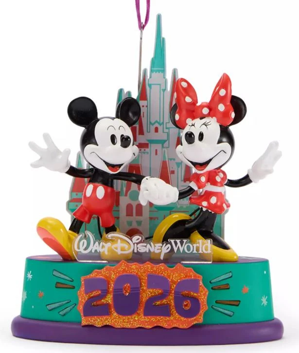 item Disney Parks Figurine Ornament - 2026 Walt Disney World - Mickey Mouse Ears 02453 Ornament 2026 Walt Disney World Dated Mickey Minnie b.webp