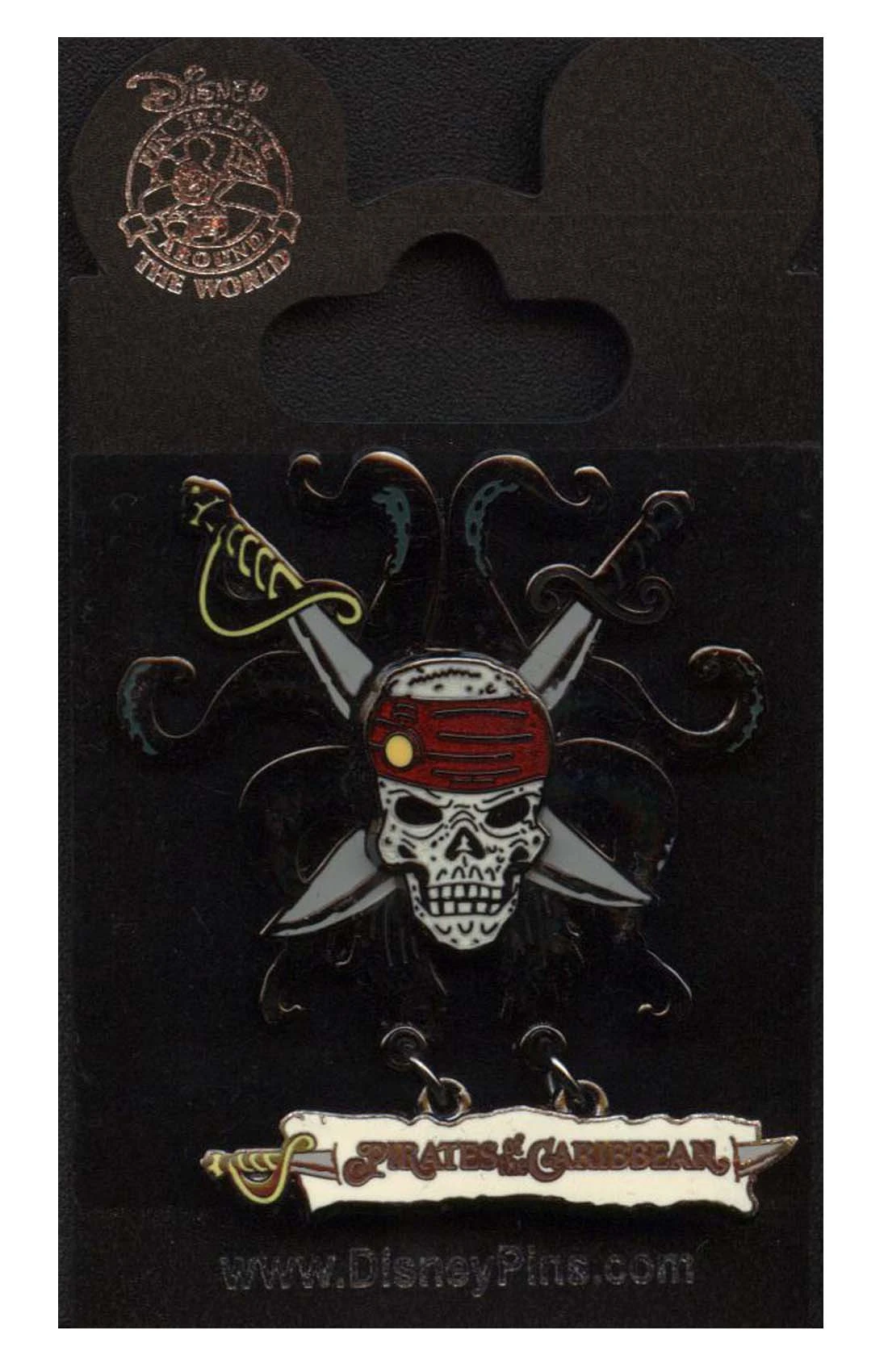 item Disney Pin - Pirates of the Caribbean - Skull, Crossed Swords and Tentacles 47080 amz
