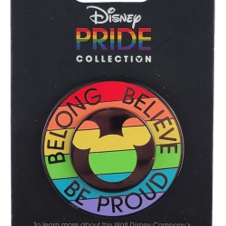 item Disney Pin - Belong, Believe and Be Proud - Rainbow 148091