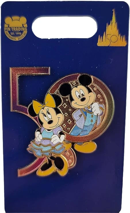 item Disney Pin - Walt Disney World - 50th Anniversary - Mickey and Minnie Mouse 71u5ndeuosl-ac-sy741-jpg