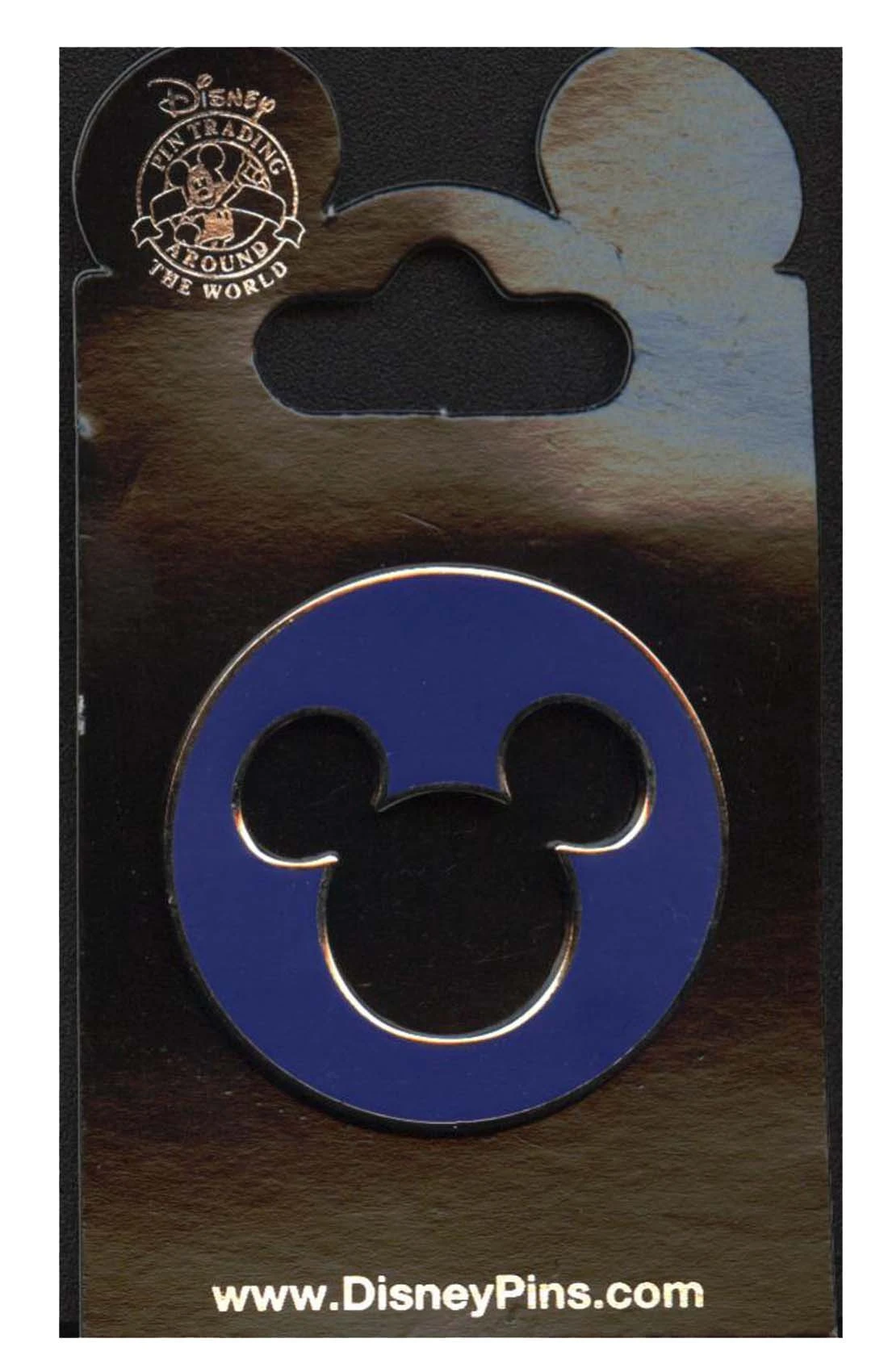 item Disney Pin - Mickey Mouse Icon - Blue Cutout 78076 amz