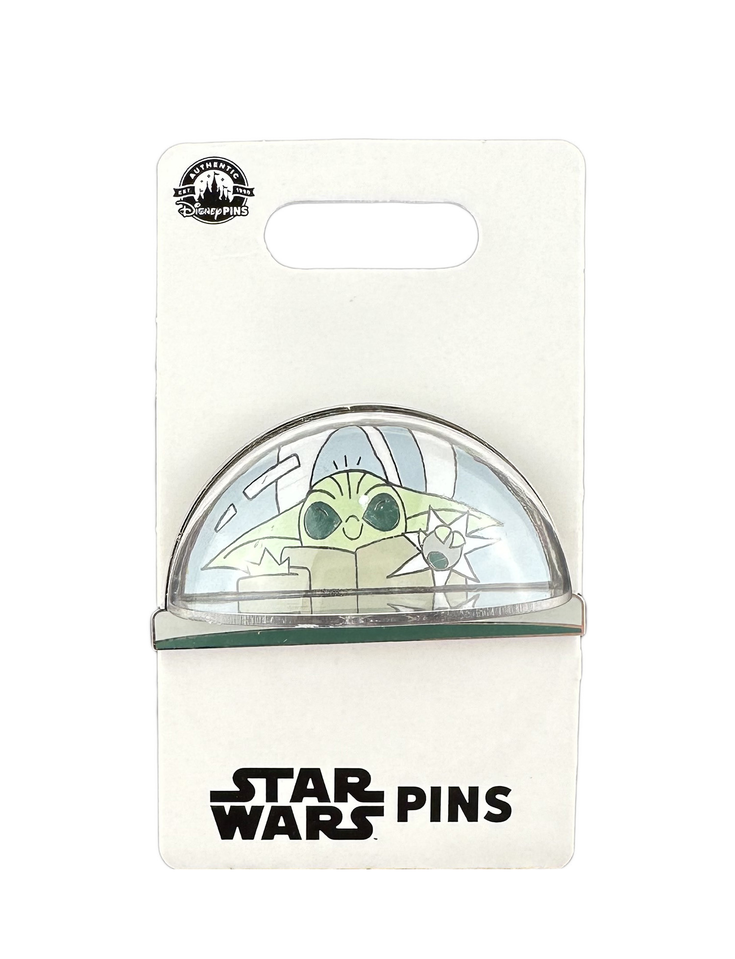 products Disney Pin - Grogu - Tap Tap - 3D Dome - Star Wars Mandalorian
