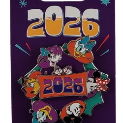 item Disney Pin - Dated 2026 - Mickey Mouse and Friends - Minnie, Donald, Daisy, Goofy and Pluto - Spinner 181102b.webp