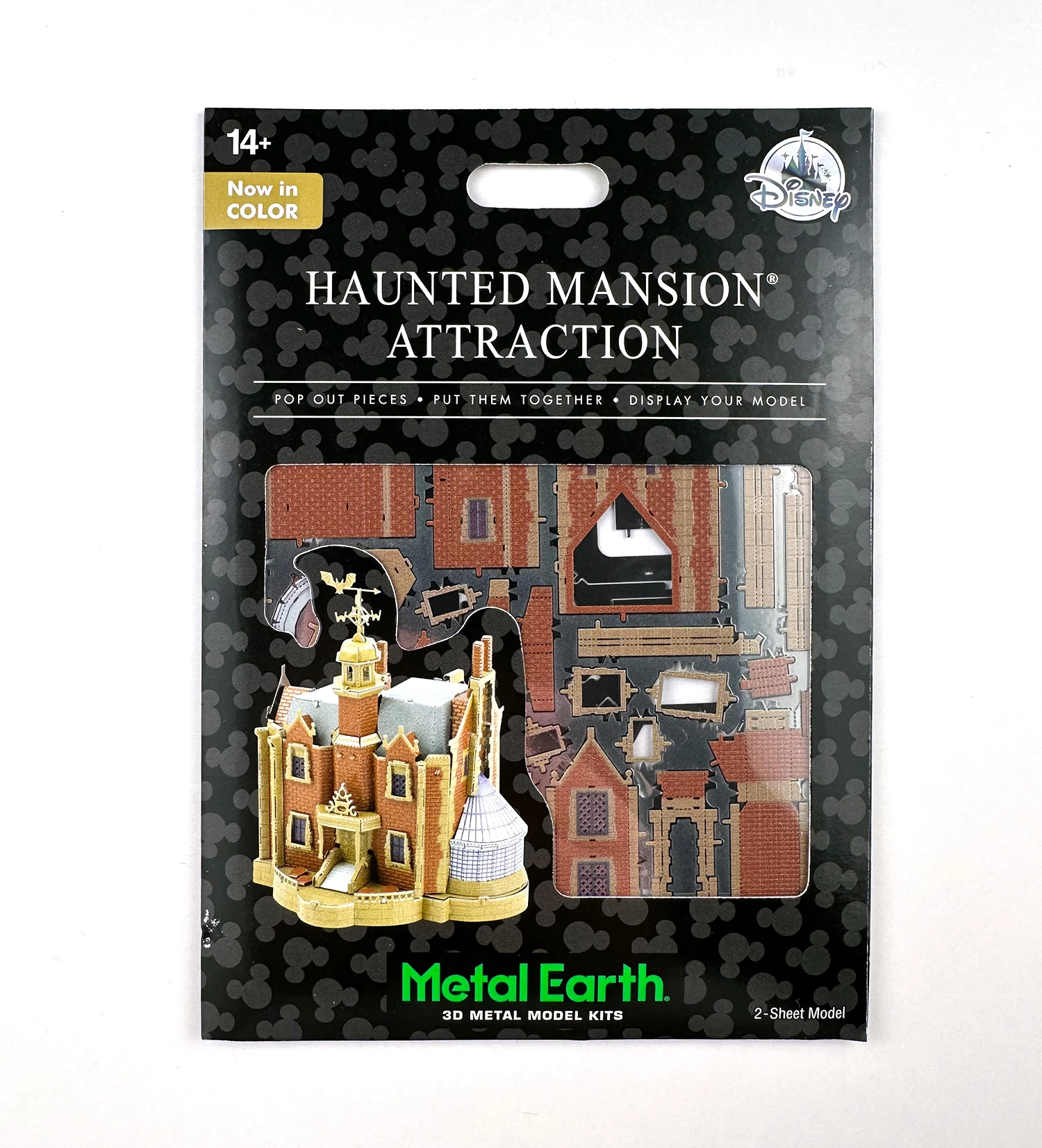 item Disney Parks - Haunted Mansion Attraction - 3D Model Kit - Metal Earth MEHauntedMansionColor