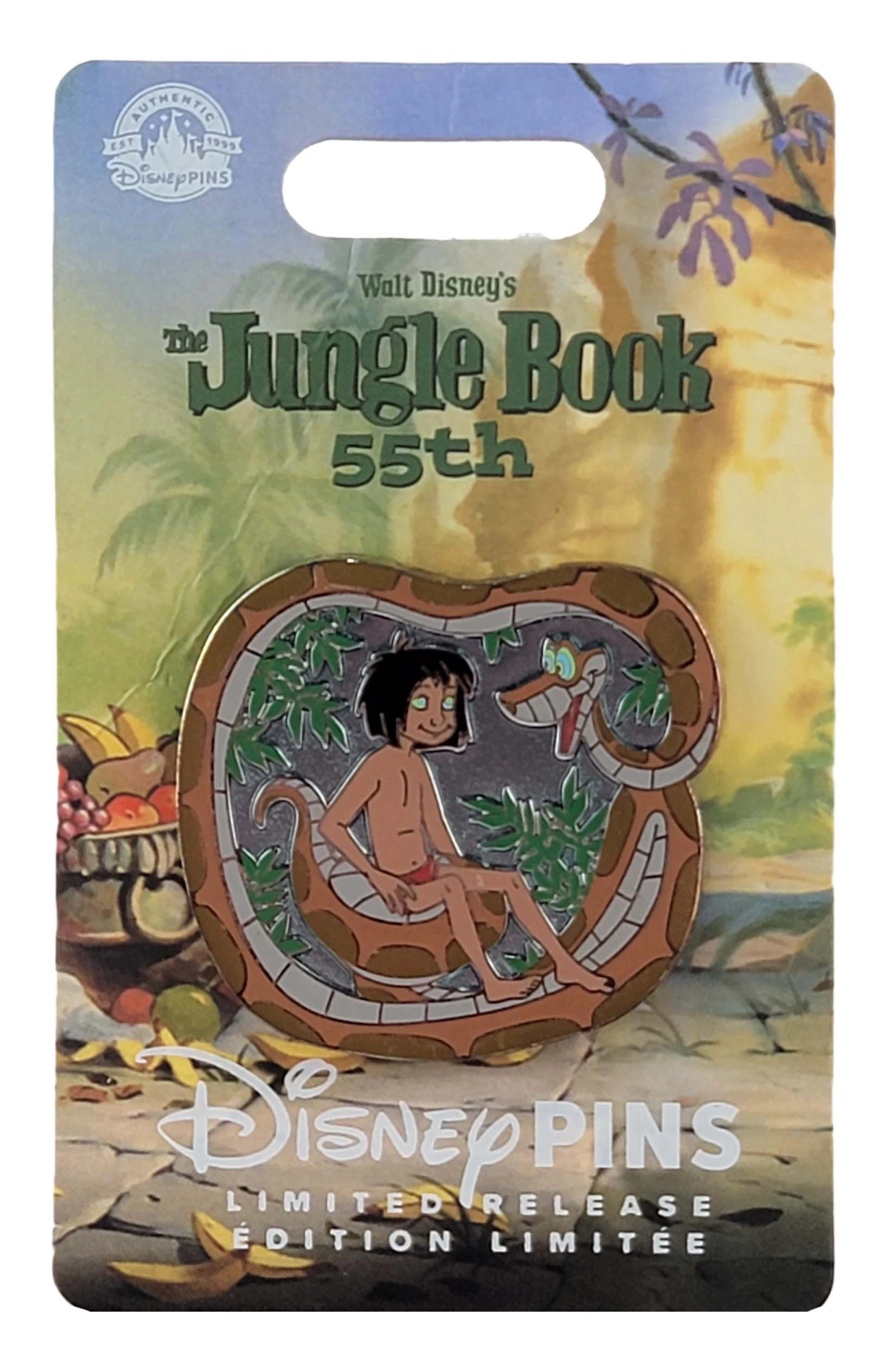 item Disney Pin - Mowgli and Kaa - The Jungle Book - 55th Anniversary 151598.webp