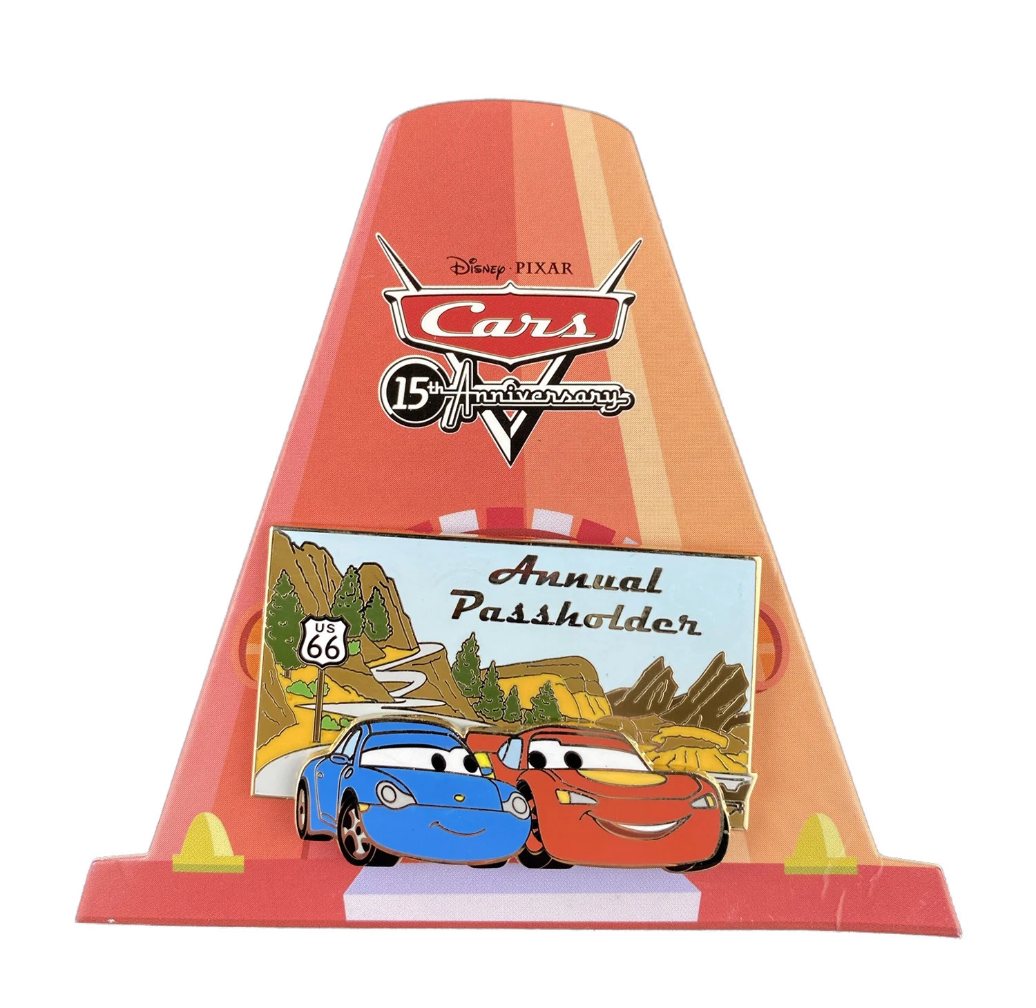 item Disney Pin - Cars 15th Anniversary Passholder - Sally and Lightning McQueen 149124