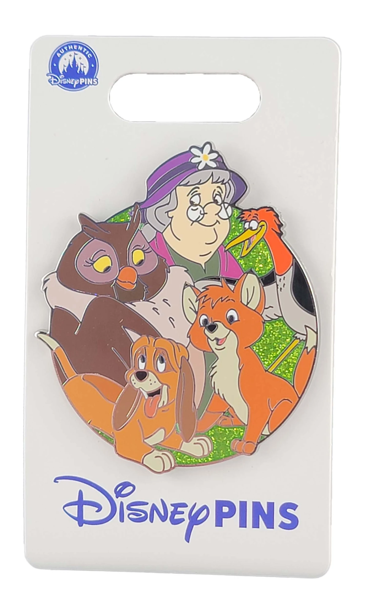 products Disney Pin - Character Clusters - The Fox and the Hound - Widow Tweed, Big Mama, Tod, Copper, and Boomer