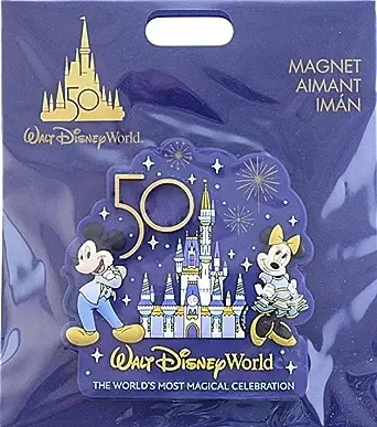 products Magnet - 50th Anniversary - Mickey & Minnie at Cinderella Castle