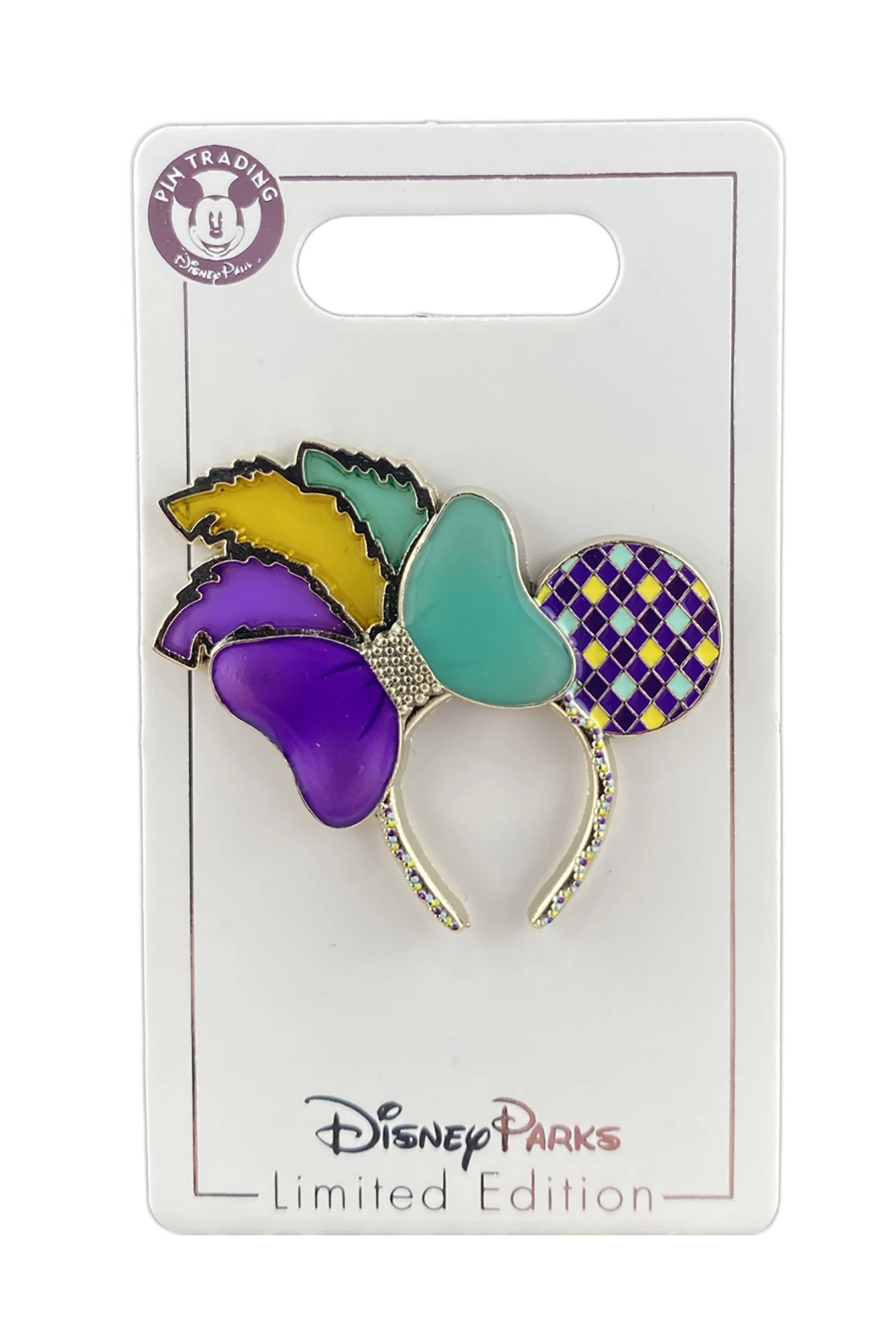item Disney Pin - Mardi Gras 2021 - Minnie Headband 142079