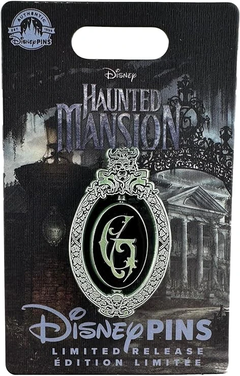 item Disney Pin - Haunted Mansion Live Action - Gracey Manor - Gate Plaque - Spinner 81vilmernil-ac-sy741-jpg