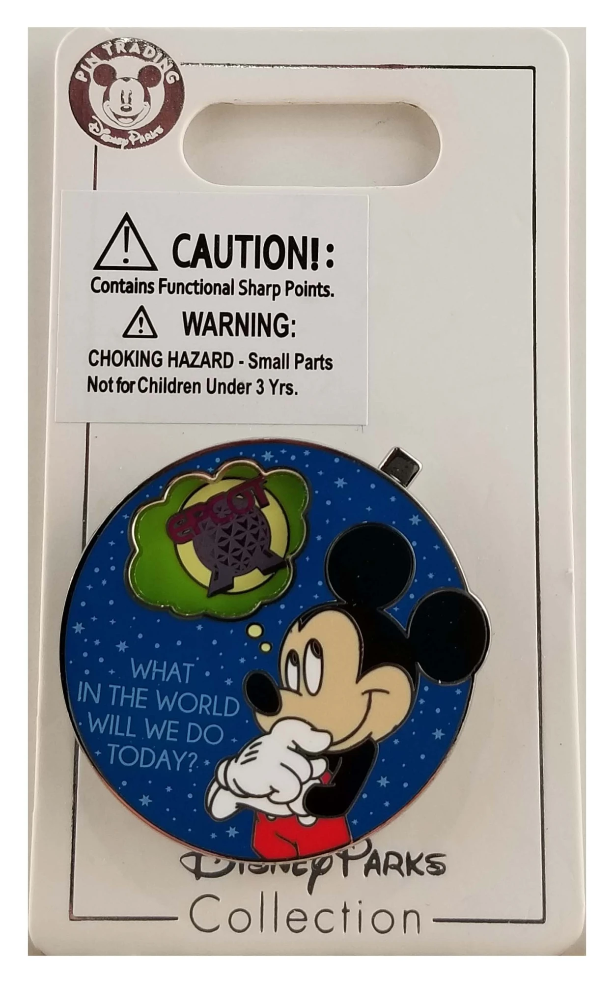 item Disney Pin - Walt Disney World - Mickey Mouse - What In the World Will We Do Today? 138704 2