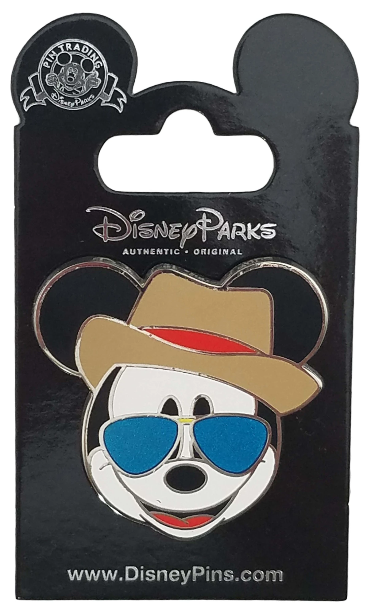 item Disney Pin - Mickey Icon - Panama Hat and Sunglasses 121318.webp