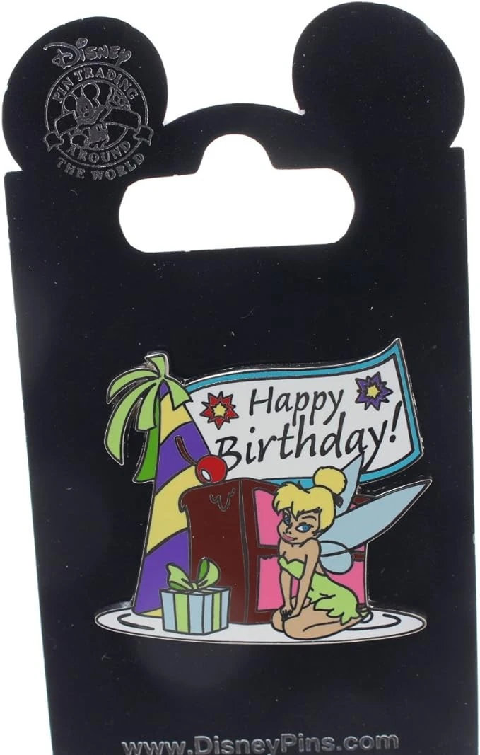 item Disney Pin - Happy Birthday! - Tinker Bell with Cake and Presents 72683