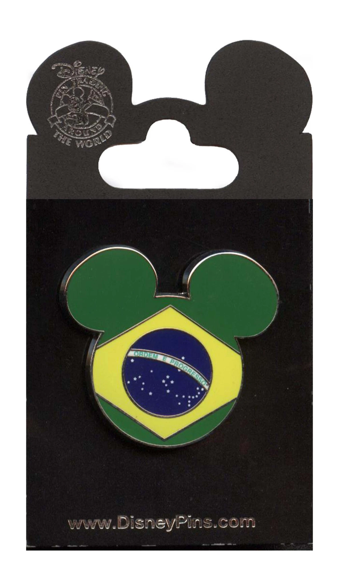 item Disney Pin - Mickey Mouse Icon - Brazilian Flag 89603