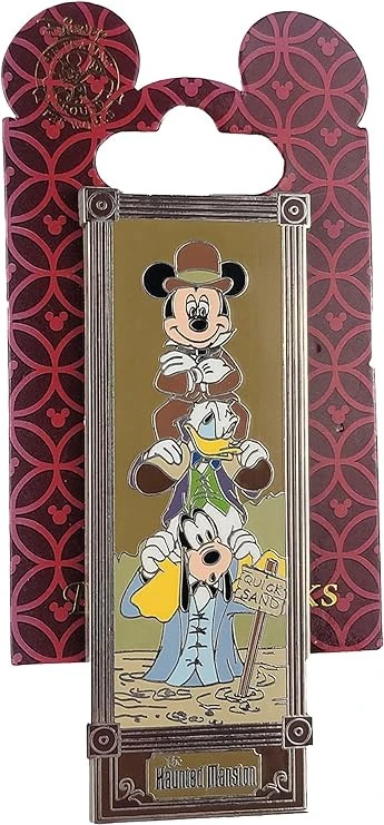 item Disney Pin - Haunted Mansion - Characters in Stretching Room - Mickey, Donald & Goofy in Quicksand 81f-zdgupal-ac-sy741-jpg