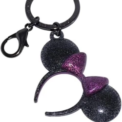 item Disney Parks Keychain - Minnie Ear Headband - Black With Purple Bow 412iehr3bl-ac-jpg