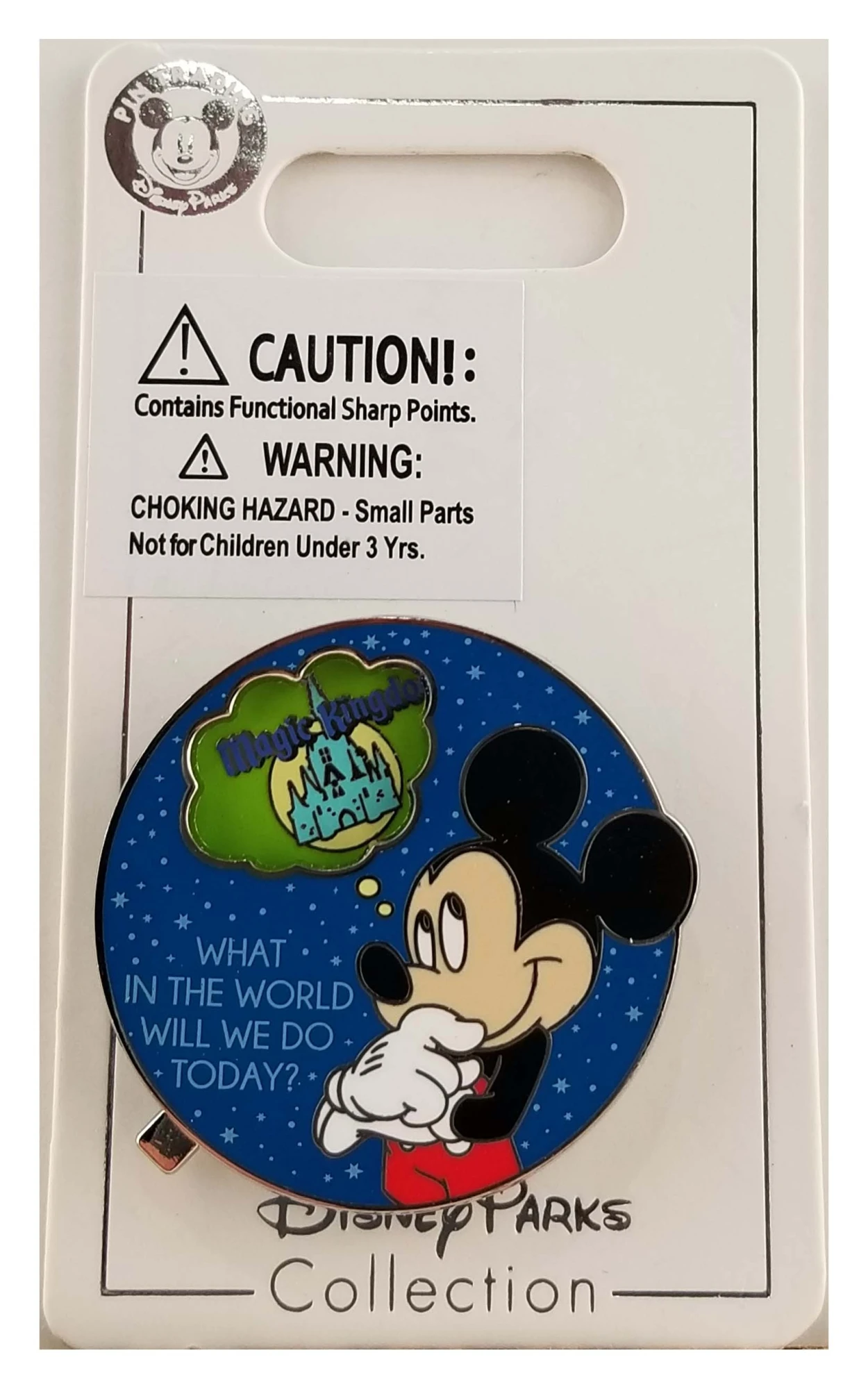 item Disney Pin - Walt Disney World - Mickey Mouse - What In the World Will We Do Today? 138704 4
