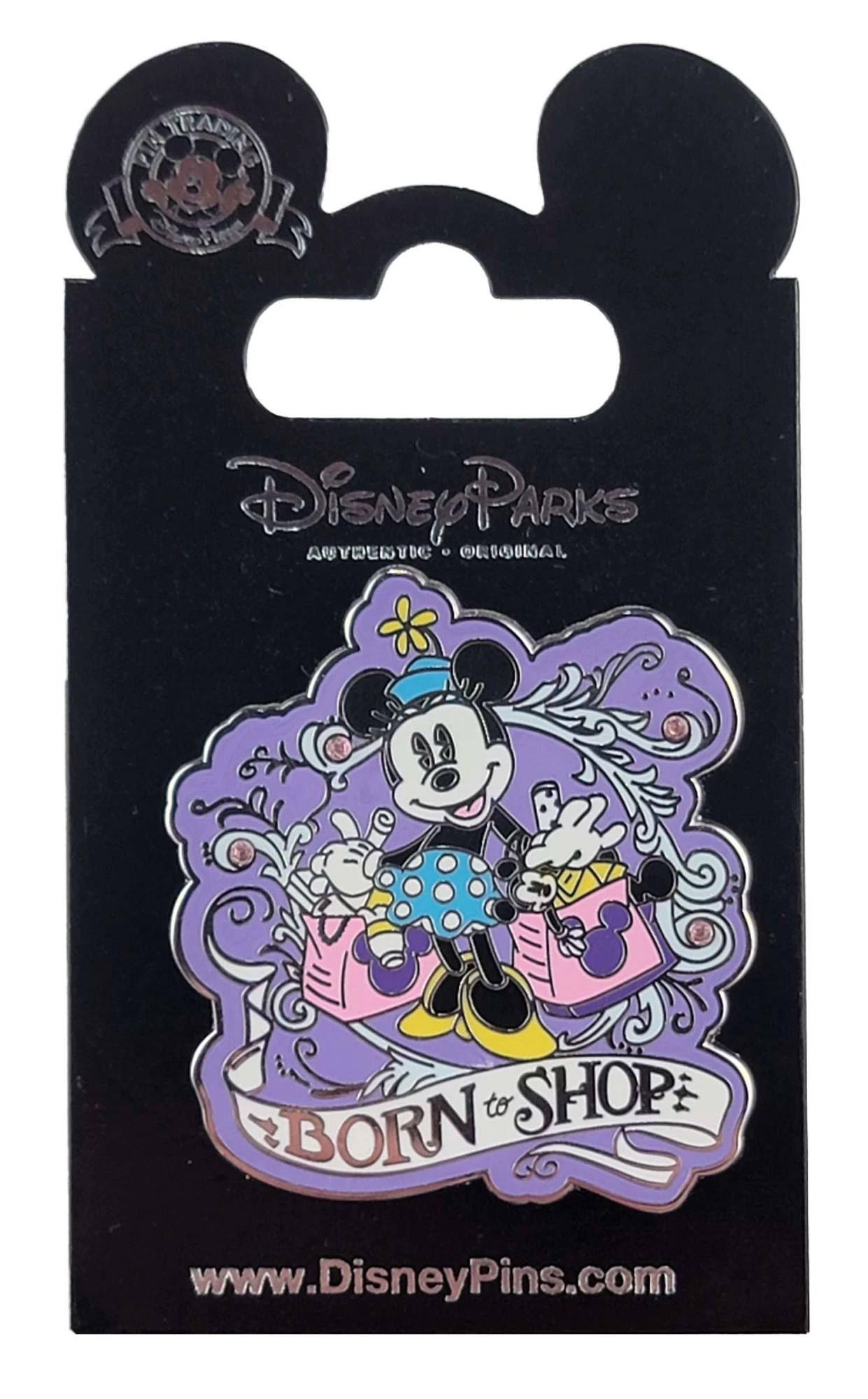 item Disney Pin - Minnie Mouse - Born to Shop 102840