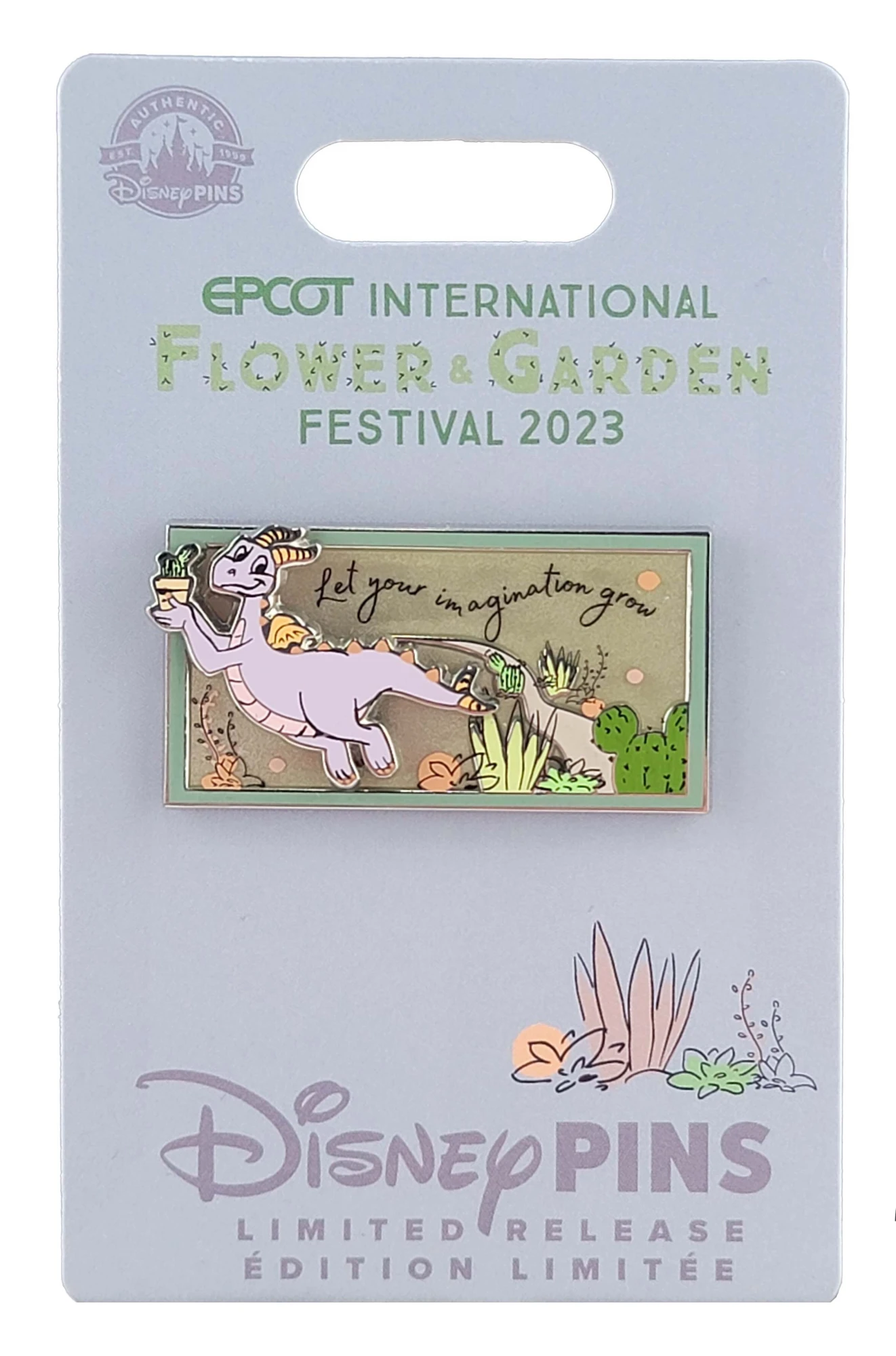 item Disney Pin - Figment - Flower and Garden Festival - 2023 - Let Your Imagination Grow 154171