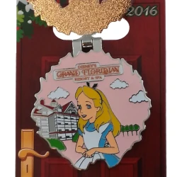 item Disney Pin - Happy Holidays 2016 Wreaths Resort - Grand Floridian - Alice 118868a