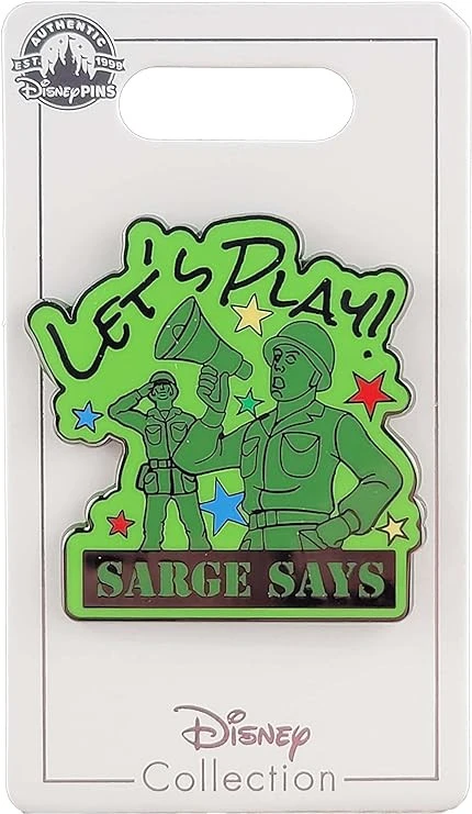 item Disney Pin - Toy Story - Green Army Men - Sarge - Let's Play! 716a9m30wel-ac-sy741-jpg