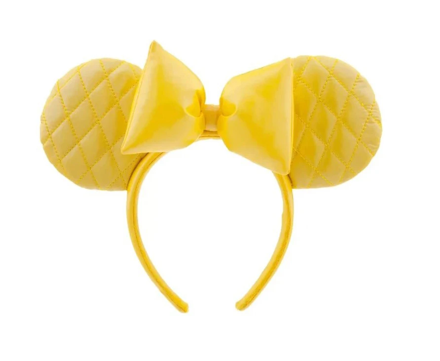 products Disney Parks - Minnie Mouse Ears Headband - Yellow Quilted