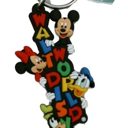 item Disney Parks Keychain - Soft Touch - Walt Disney World Letters Fab 4 KeychainFAb5WDWSoft