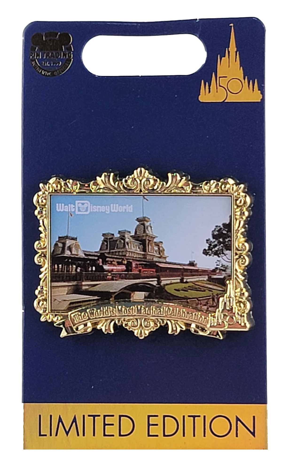 item Disney Pin - Walt Disney World 50th Anniversary Countdown - Magic Kingdom 145645 (2)