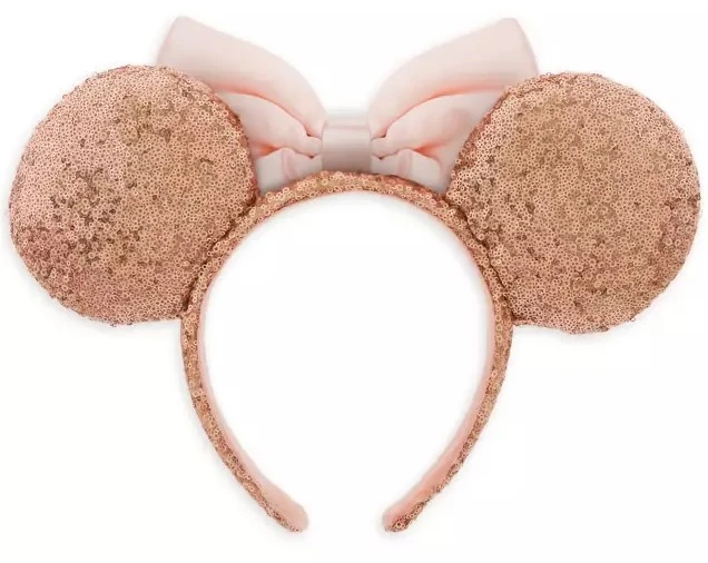 item Disney Parks - Minnie Mouse Ears Headband - Sequin Rose Gold & Pink Bow Disney Parks - Minnie Mouse Ears Headband - Sequin Rose Gold & Pink Bow 10