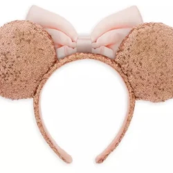 item Disney Parks - Minnie Mouse Ears Headband - Sequin Rose Gold & Pink Bow Disney Parks - Minnie Mouse Ears Headband - Sequin Rose Gold & Pink Bow 10