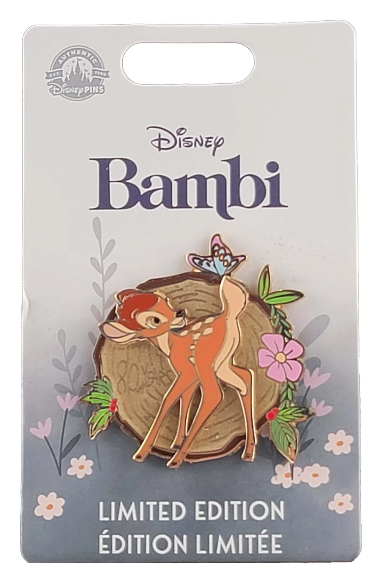item Disney Pin - Bambi with Butterfly - 80th Anniversary 149561