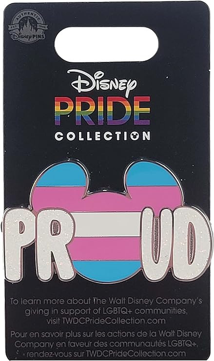 products Disney Pin - Rainbow Pride Collection - Mickey Mouse Icon - Proud Transgender Flag