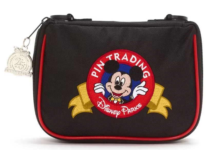 item Disney Pin Bag - 25th Anniversary Mickey Mouse Pin Trading - Crossbody 91931 25 Years Pin Trading Crossbody Bag b.webp