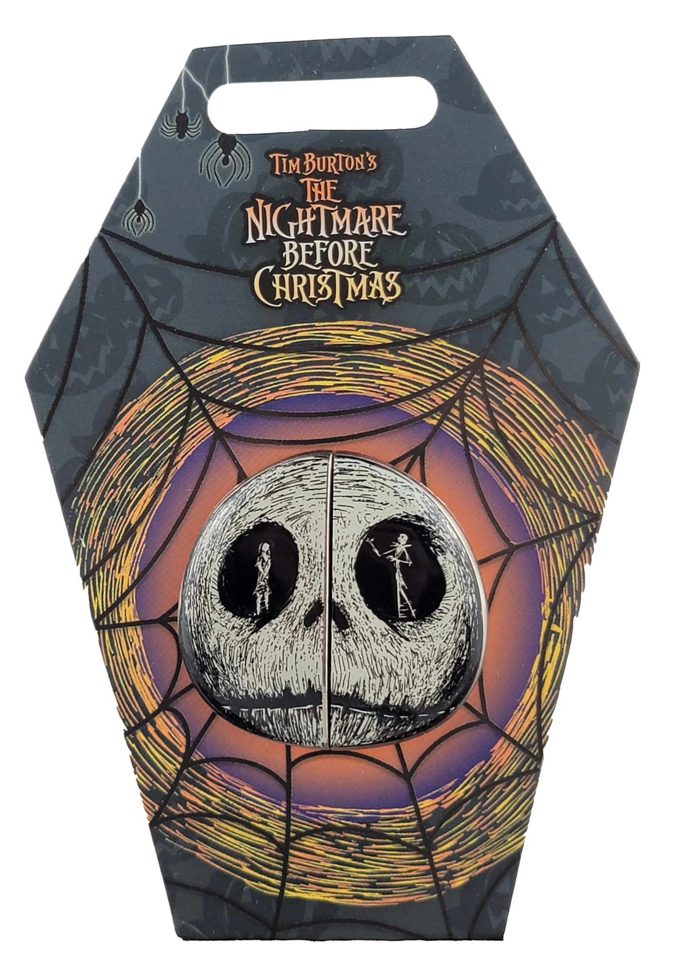 item Disney Pin - A Nightmare before Christmas - Jack and Sally Skull Set 139300