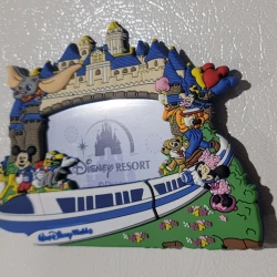 item Disney Parks - Magnetic Photo Frame - Walt Disney World - Mickey Mouse And Friends WDW Magic Kingdom Magnet Frame 2