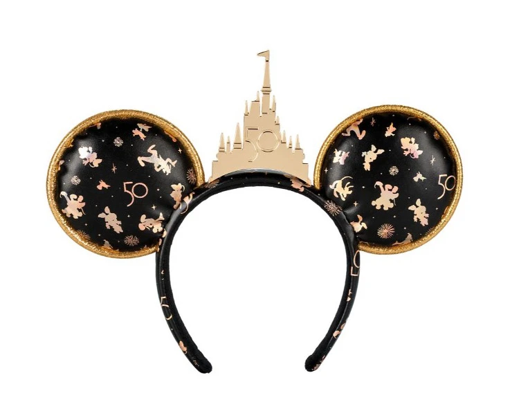 products Disney Parks - Mickey Mouse Ears Headband - Walt Disney World 50th Anniversary - Castle