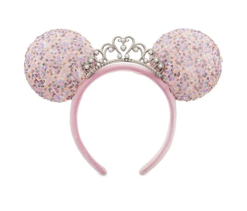 item Disney Parks - Minnie Mouse Ears Headband - Sequined - Princess Tiara Sequined - Princess Tiara