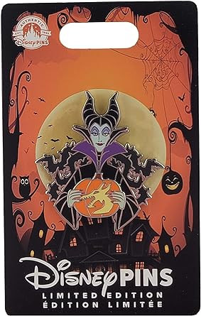 products Disney Pin - Maleficent Holding a Pumpkin - Sleeping Beauty - Halloween