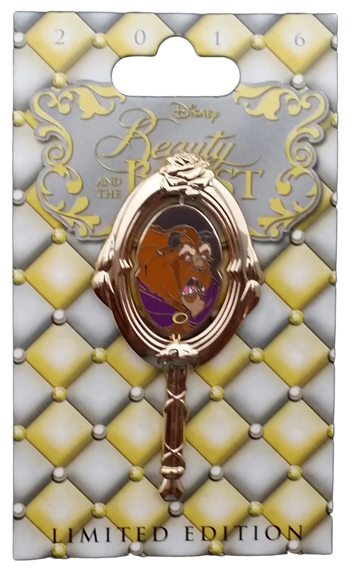 item Disney Pin - Beauty Beast 25 Enchanted Years - Belle and Beast Enchanted Mirror 119005a