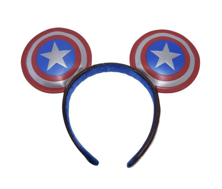products Disney Parks - Mickey Mouse Ears Headband - Marvel - Captain America - Super Soldier