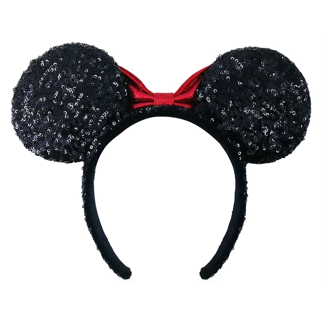 item Disney Parks - Minnie Mouse Ears Headband - Black Sequined Ears - Red Sequined Bow - Original Classic Disney Parks - Minnie Mouse Ears Headband - Black Sequined Ears - Red Sequined Bow - Original Classic 4