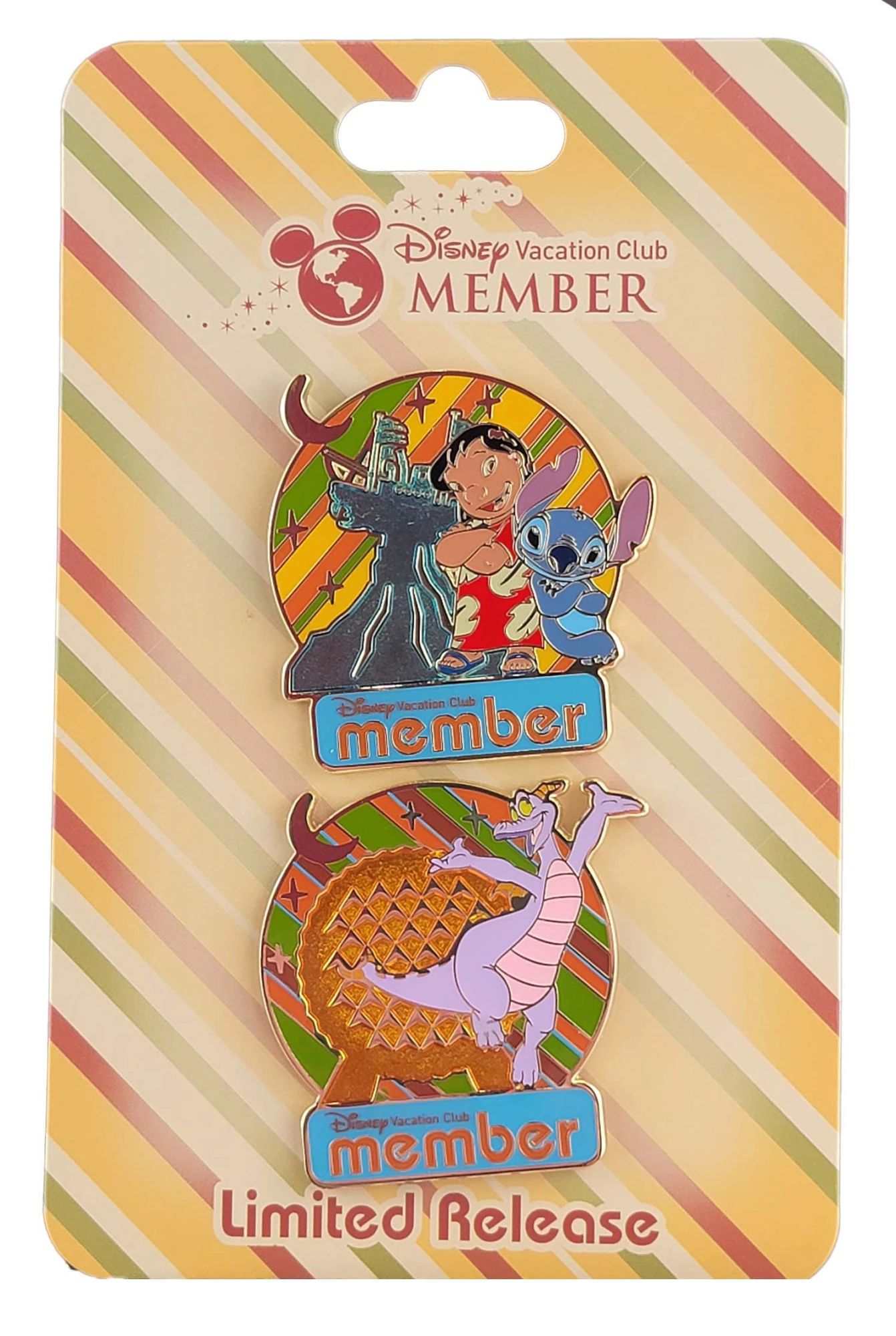 item Disney Pin - Disney Vacation Club - Lilo and Stitch & Figment Set 149450