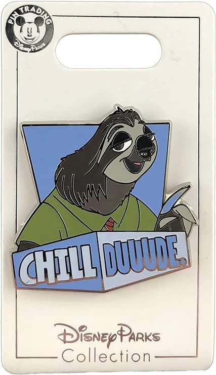 item Disney Pin - Chill Duuude - Zootopia - Flash the Sloth 717kr0dxkjl-ac-sy741-jpg