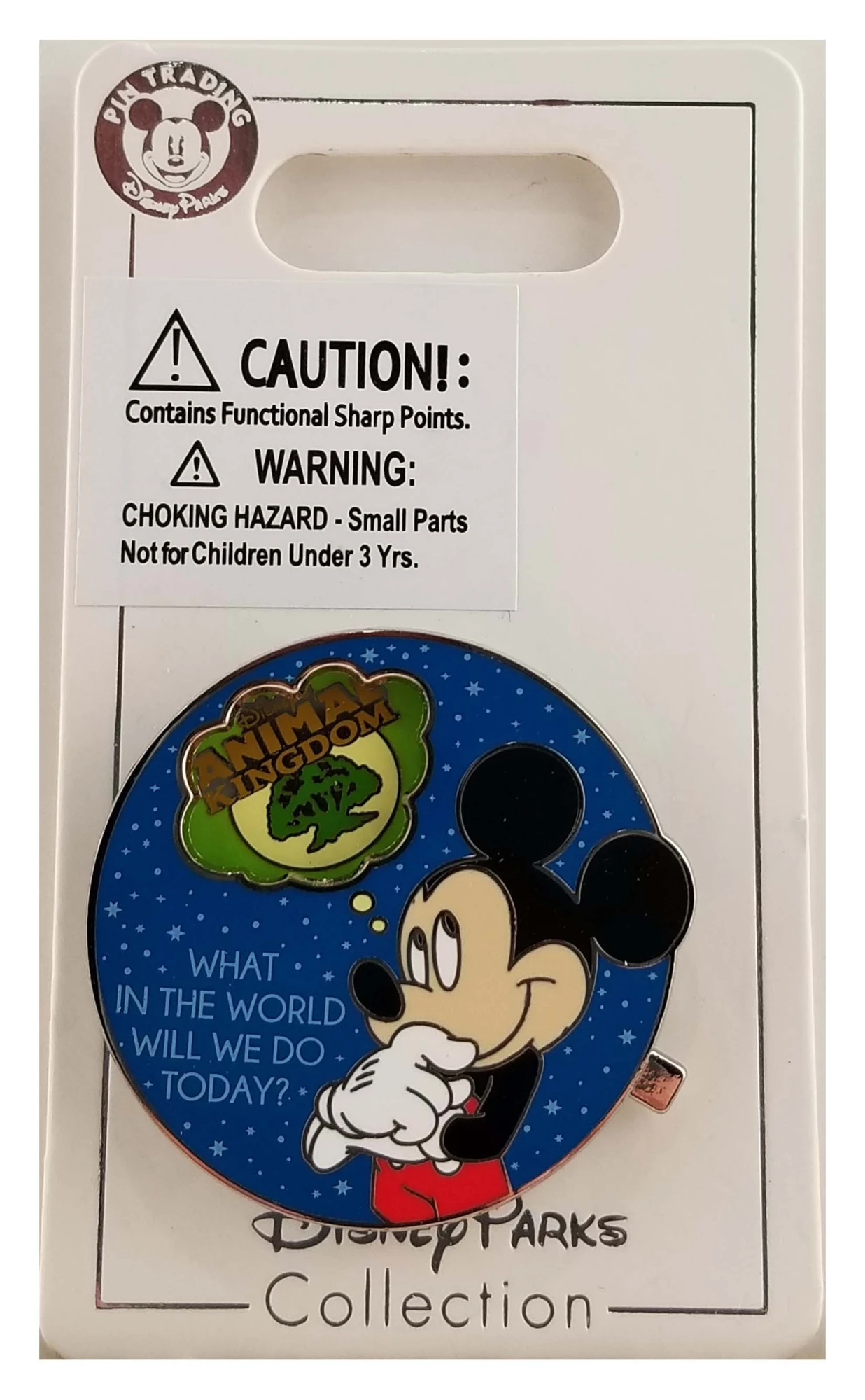 item Disney Pin - Walt Disney World - Mickey Mouse - What In the World Will We Do Today? 138704 1