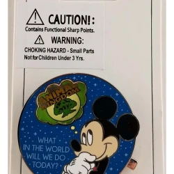 item Disney Pin - Walt Disney World - Mickey Mouse - What In the World Will We Do Today? 138704 1