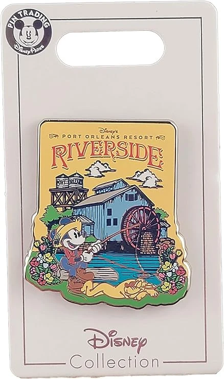 item Disney Pin - Port Orleans - Riverside Resort - Mickey Mouse 71-kn-dxxl-ac-sy741-jpg