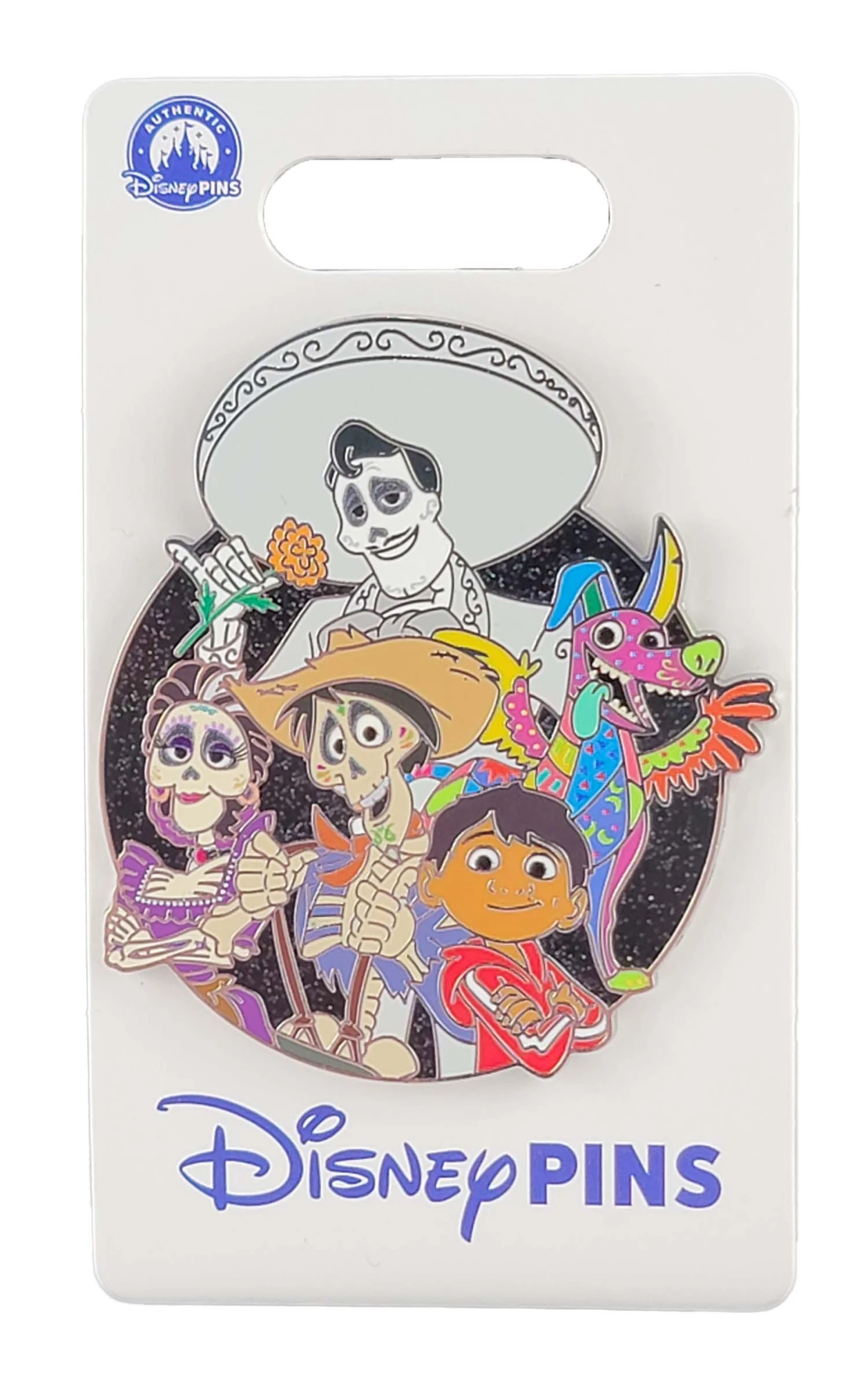 item Disney Pin - Character Cluster - Coco - Miguel, Mama Imelda Rivera, Hector, Dante, and Hector Rivera 175247.webp