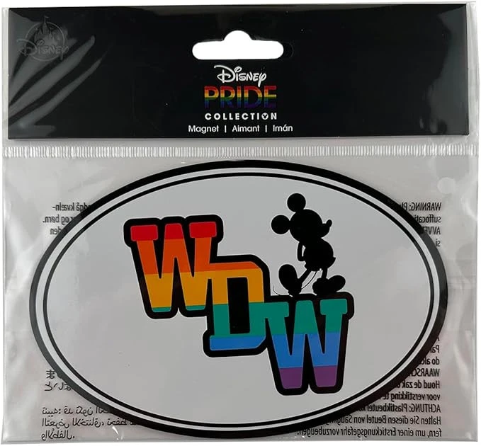 item Disney Parks - Oval Car Magnet - Rainbow Pride - WDW - Mickey Silhouette 61765WuFSzL._AC_SX679_