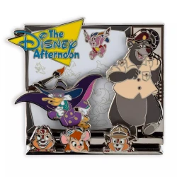 item Disney Pin - Chip, Dale, Gadget, Baloo, Darkwing Duck - Disney Afternoon - Decades - Disney 100 158948b